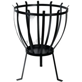 Esschert Design Feuerkorb Halbellipse - Schwarz