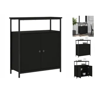 vidaXL Sideboard Schwarz 70x30x80 cm Holzwerkstoff