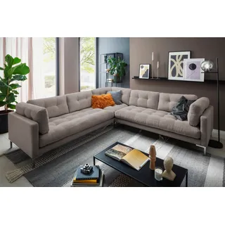 trends by hg »Landau U-Form« in Cord-Stoff mit Metallfuß,