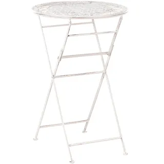 Beliani Garten-Bartisch Ø 60 x 60 cm Beige