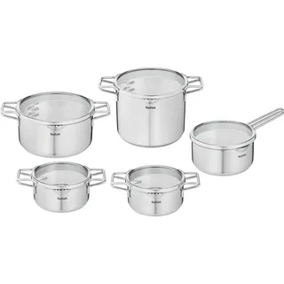 Tefal Kochgeschirr-Set 10-teilig Nordica Ss - H852SA56 - Silber