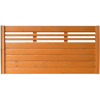 BM Massivholz Sichtschutzelement 180 x 90 cm braun Massivholz