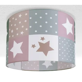 Paco Home Deckenleuchte »Cosmo 345« E27 Kinderlampe Deckenlampe LED Kinderzimmer Lampe Sternen Motiv E27, weiß