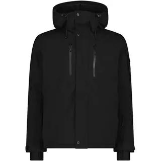 CMP Herren Skijacke mit fester Kapuze, Schwarz, 56