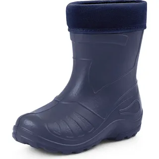 Ladeheid Gummistiefel Kinder federleichte und wasserdichte Eva Thermo Regenstiefel Gummistiefel gefüttert KL050 (Dunkelblau, 31 EU)