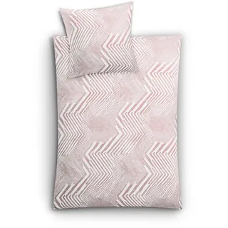 KLEINE WOLKE Bettwäsche Macra 135 x 200 cm Satin Pastellrosa