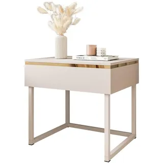 lookway Nachtschrank Aurora 48 x 45 x 38 cm Beige