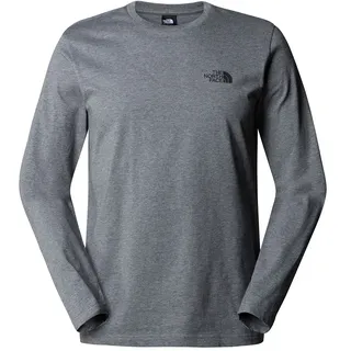 The North Face Simple Dome Langarm-t-shirt - TNF Medium Grey Heather - XS