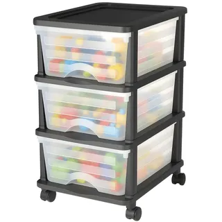 Vevor Schubladenbox 17 L 3-tlg. transparent