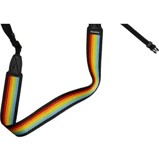 Polaroid Camera Strap Flat - Rainbow Black