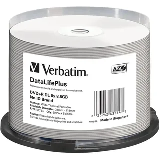 Verbatim DVD+R DL 50 x), Optischer Datenträger