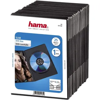Hama DVD-Hülle Slim 25er-Pack schwarz