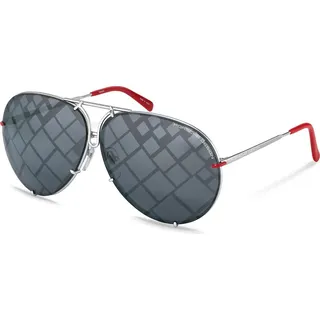 Porsche Design Turbo 1 Sonnenbrille Silber Smoke/Mirror Silver/CAT3 Mann Silber Smoke/Mirror Silver/CAT3 - Silber