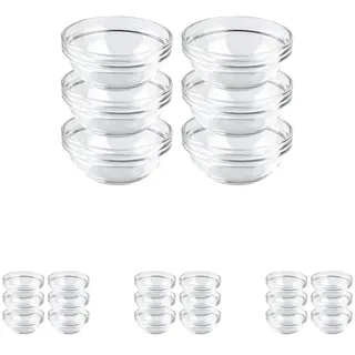 Luminarc, Serie Empilable, Schüssel 9 cm, im 6-er Set, stapelbare Obstschalen, Glas in zeitlosem Design, Durchsichtig (Packung mit 4)