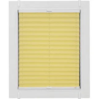 SUNLINES Plissee One Size Style Crepe 105 x 190 cm gelb/weiß