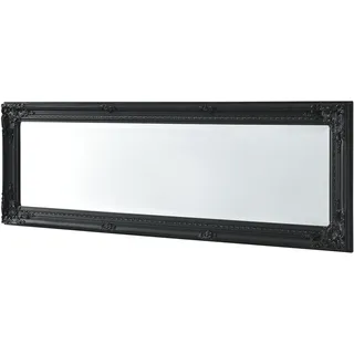 [en.casa] Livorno 132x42 cm Ganzkörperspiegel im Eukalyptusholz Rahmen Antik Schwarz