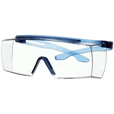 Bild von 3MTM SecureFitTM 3700 Überbrille, blaues Gestell, ScotchgardTM Antibeschlag-/Antikratz-Beschichtung (K&N), klare Scheibe, SF3701SGAF-BLU