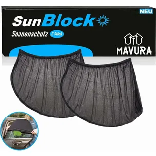 SunBlock Sonnenschutz Auto Sonnenblende Seitenscheiben UV Schutz Universal 2er