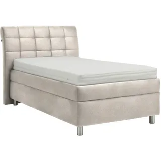 Esposa Polsterbett , Beige , Textil , Birke , Schichtholz , H3 , Höhe ca. 19 cm , 100x200 cm , Über- und Sondergrößen erhältlich, Bezug abnehmbar/waschbar, Ober- und Unterseite versteppt, wendbar, atmungsaktiv,Über- und Sondergrößen erhältlich, Bettkasten, gepolstertes Kopfteil, Stoffauswahl, in verschiedenen Größen erhältlich,Federholzleisten verleimt, Federleisten mit Duokappen, verstellbar , Schlafzimmer, Betten, Polsterbetten