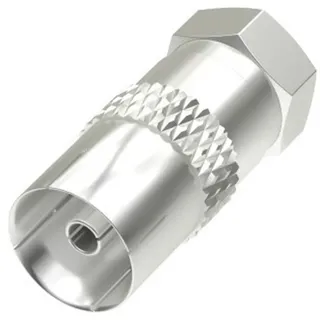 Hama SAT-Adapter, F-Stecker - Koax-Kupplung (Antennenkabel), Antennenkabel