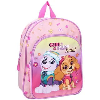 Vadobag Paw Patrol Rucksack mit Vorderfach Kinderrucksack ca.30 cm - Rosa