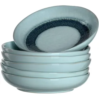 LEONARDO Suppenteller Matera 20,7 cm blau 6er Set