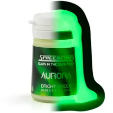 SpaceBeams Aurora Im Dunkeln Leuchtende Farbe (20ml) Strahlend Grünes Leuchten Im Dunkeln, Ungiftig, Auf Wasserbasis