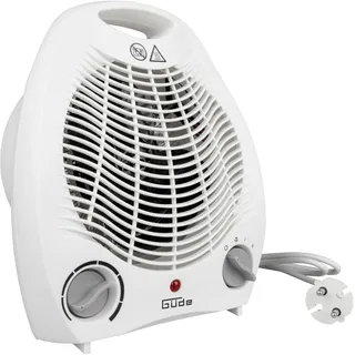 Güde Heizlüfter GH 2000 (2000 W Heizleistung, 2 Stufen (1000/2000 W), Ventilatorfunktion, Gebläseleistung 75 m3/h, stufenloser Thermostat, Überhitzungs- & Kippschutz, Tragegriff, schnelle Wärme)