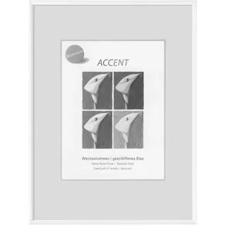 Nielsen Bilderrahmen , Weiß , Metall, Glas , rechteckig , 70x100 cm , Bilder & Rahmen, Bilderrahmen, Bilderrahmen & Fotorahmen