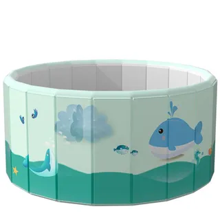 Nicht aufblasbarer faltbarer Pool, tragbare interaktive Badewanne aus PVC | Faltbarer Pool für Kinder - Für Kinder Erwachsene Haustiere Garten Terrasse