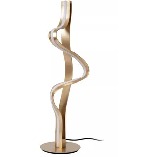 LED Tischlampe Gold dimmbar 60 cm 2700 K geschwungen Tischleuchte Schreibtisch