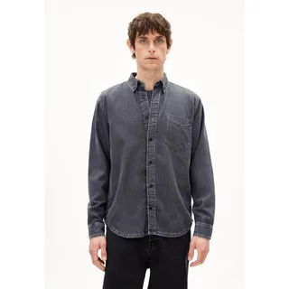 GAVRAA LANGARMHEMD | Bio-Baumwoll-Mix - schwarz (S)