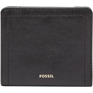Fossil Damen Logan Leder RFID-blockierende Bifold Geldbörse für Frauen, Schwarz, Einheitsgröße