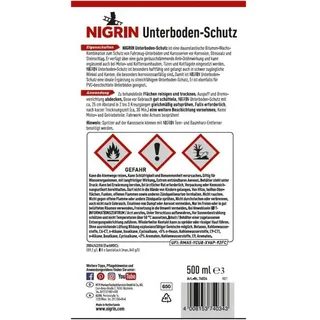 Nigrin Unterbodenschutz-Spray schwarz 500 ml
