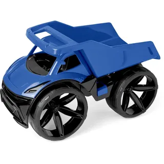 Wader Maximus Kipplaster blau – Großer LKW Muldenkipper 59 cm, Sandkasten Baustellenfahrzeug, kippbare Mulde, robuster Lastwagen ab 1 Jahr