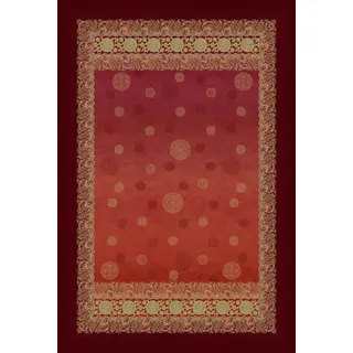 Bassetti PALLAVICINO Plaid aus 100% Baumwolle in der Farbe Rosso R1, Maße: 240x250 cm - 9330140