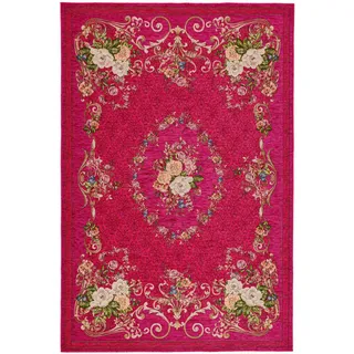 THEKO Flomi Floral Teppich 70 x 120 cm Pink