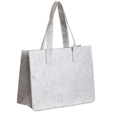 Brandsseller Filztasche | Freizeittasche aus Filz | Praktische Shoppingbag | Einkaufstasche mit Henkel| ca. 36 x 27 x15 cm