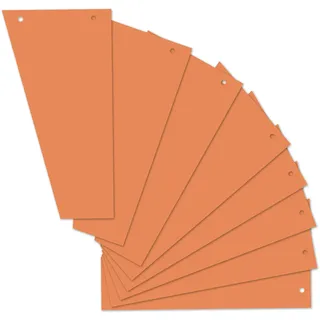 Herlitz Trennstreifen Trapez 12,0 x 23,0 cm Orange 100 St.
