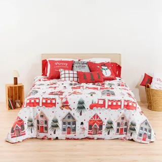 Belum Bettbezug für Weihnachten, 50% Baumwolle, 50% Polyester, Bettbezug mit Knöpfen Lappland 12 150 (240 x 220)