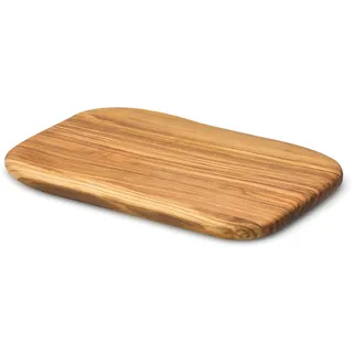Continenta Olivenholz Schneidebrett in hochwertiger Edel Qualität, Gemüsebrett, universal Küchenbrett, 25 x 15 x 1,2 cm
