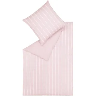 Esprit Bettwäsche »Harp Stripe«, (2 tlg.), in Renforce Qualität, 100% Baumwolle (BCI Better Cotton Initiative), Bett- und Kopfkissenbezug mit Reißverschluss, Winter- und Sommerbettwäsche, rosa