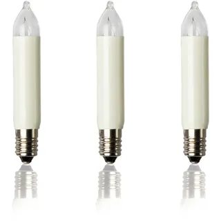 Hellum Schwimmende Lichtbogen-Kerzen, 3 Stück kleine Weihnachtsbaumkerze Lichterketten innen mit 20 Brennpunkten, E10/ 12V/3W/ 22 Lumen 933031