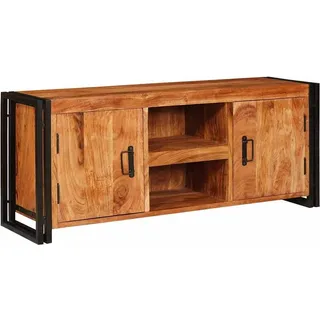 vidaXL TV-Schränk Braun 120 x 30 x 50 cm Massivholz Akazie - Braun