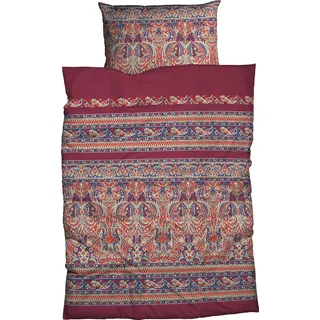 Casatex Maribelle orientalische Ornamente rot 200 x 200 cm + 2 x 80 x 80 cm