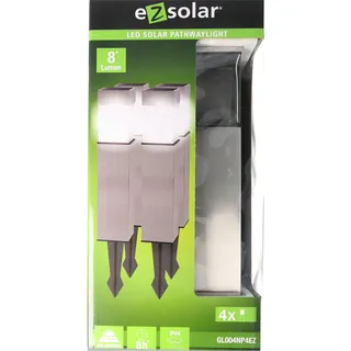 8er Set LED Solar-Wegeleuchte mit bis zu 5 Lumen, rostfreier Edelstahl, mit Standard NiMH Akku, bauähnlich GL004NP4DU