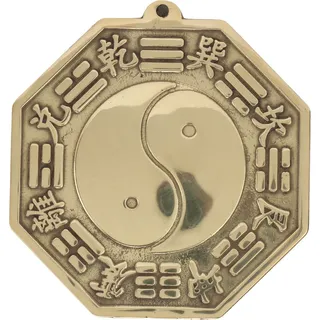 Bagua-Spiegel, feine Verarbeitung, Aufhängung, Messing, multifunktionaler Feng-Shui-Spiegel, 7cm, Taiji Bagua