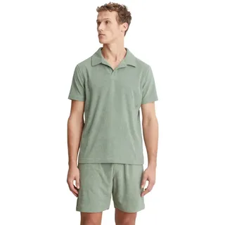 Marc O'Polo Poloshirt »Terry Towel« Frottee-Qualität, weich, Kurzarm, bequem, feuchtigkeitsregulierend, grün