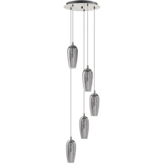EGLO Farsala 5-flg. 35 cm abstrakt silber