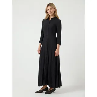Yas Hemdblusenkleid Schwarz 36